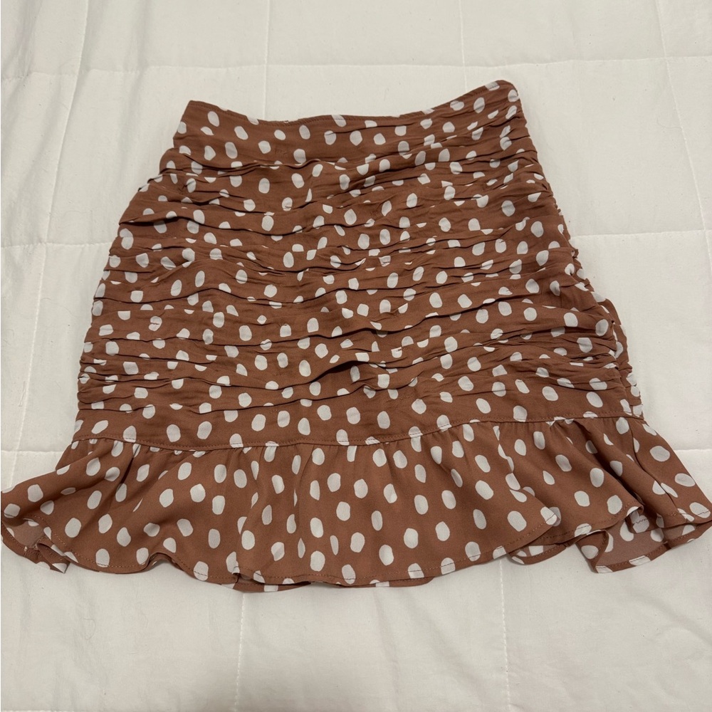 Abercrombie Mauve Pink and White Mini Skirt